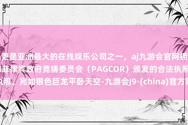 更是亚洲最大的在线娱乐公司之一，aj九游会官网拥有欧洲马耳他（MGA）和菲律宾政府竞猜委员会（PAGCOR）颁发的合法执照。宛如银色巨龙平卧天空-九游会J9·(china)官方网站-真人游戏第一品牌