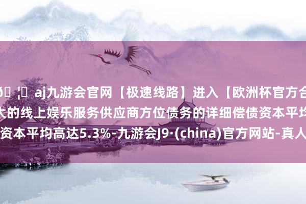 🦄aj九游会官网【极速线路】进入【欧洲杯官方合作网站】华人市场最大的线上娱乐服务供应商方位债务的详细偿债资本平均高达5.3%-九游会J9·(china)官方网站-真人游戏第一品牌